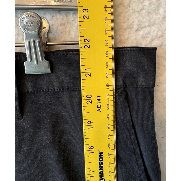 Callaway Shorts Mens 34 Black Flat Front Chino Polyester Performance Golf - Picture 9 of 12